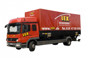 LKW mit Wechselbrücke – Plane