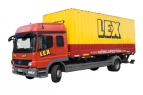 LKW mit Wechselbrücke – Koffer